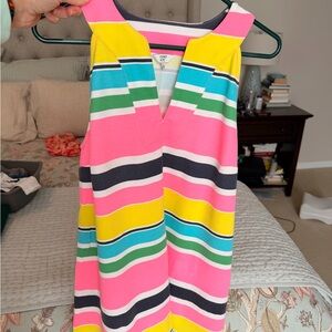 Crown & Ivy Colorful Striped Sleeveless Dress